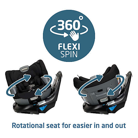 Maxi-Cosi ® Emme 360 ™ Rotating All-in-One Midnight Black Convertible Baby Car Seat