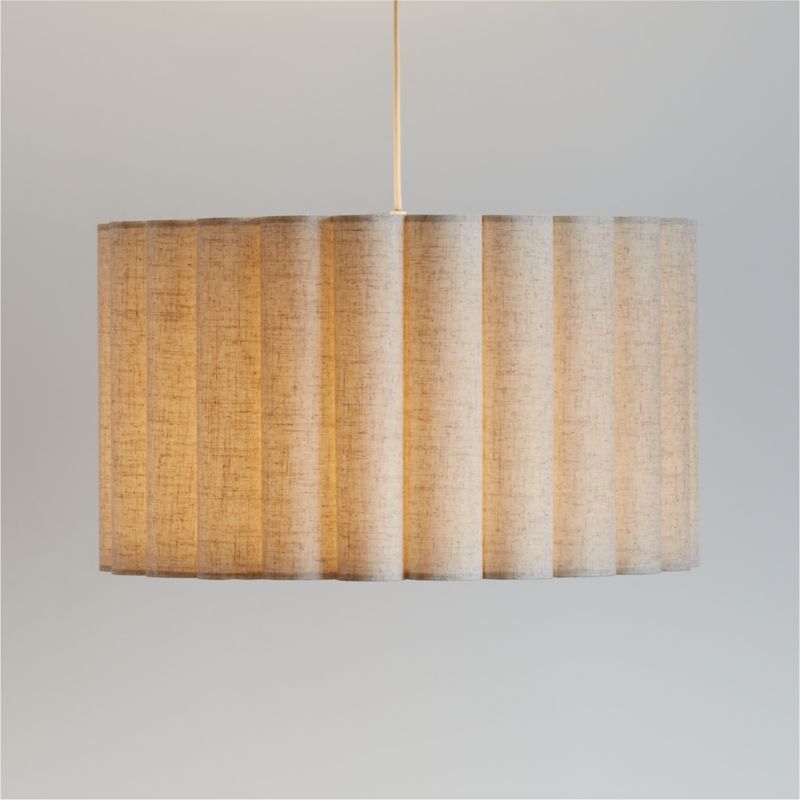 Emme Pleated Linen 23" Kids Pendant Ceiling Light - image 0 of 21