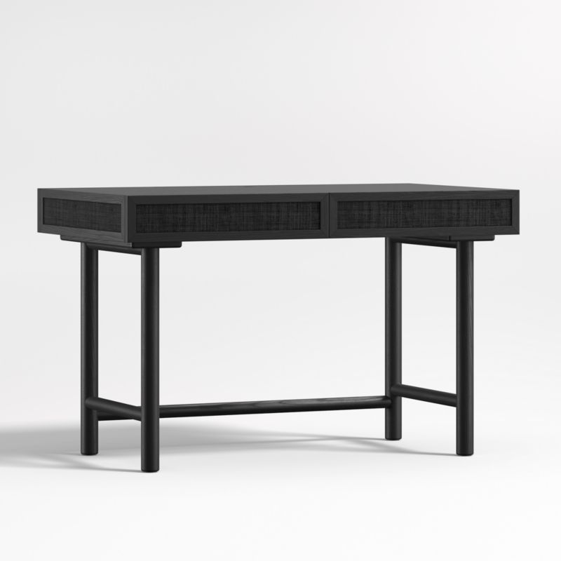 Emmer 48" Charcoal Oak Desk with Outlet - image 2 of 8