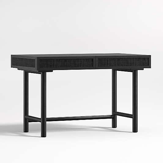 Emmer 48" Charcoal Oak Desk with Outlet