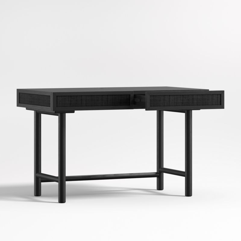 Emmer 48" Charcoal Oak Desk with Outlet - image 6 of 8