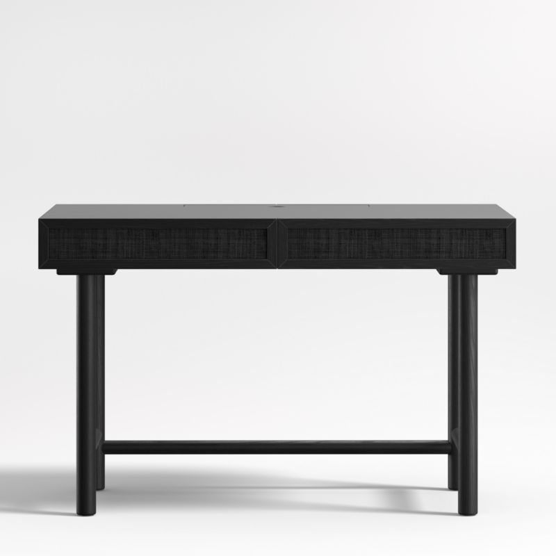 Emmer 48" Charcoal Oak Desk with Outlet - image 0 of 8