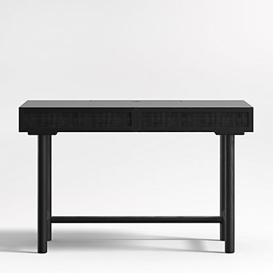 View Emmer 48" Charcoal Oak Desk with Outlet details