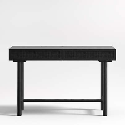 Emmer 48" Charcoal Oak Desk with Outlet