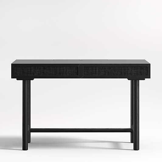 Emmer 48" Charcoal Oak Desk with Outlet