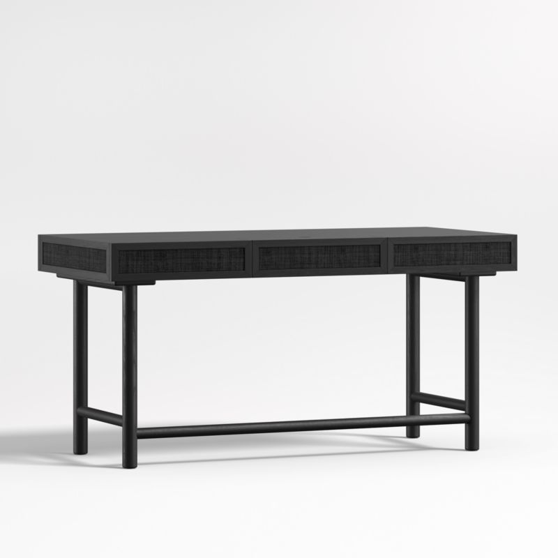 Emmer 60" Charcoal Oak Desk with Outlet - image 6 of 10