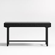 Emmer 60" Charcoal Oak Desk with Outlet