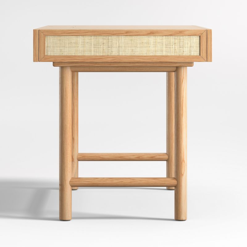 Emmer 48" Natural Oak Desk with Outlet - image 5 of 9