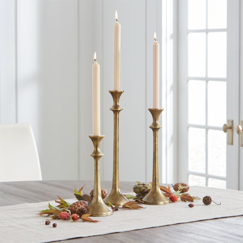 Emmett Antique Brass Taper Candle … curated on LTK