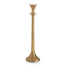 Emmett Antique Brass Taper Candle Holder 14.5