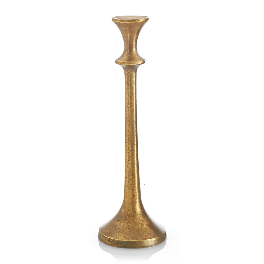 Emmett Antique Brass Taper Candle Holders