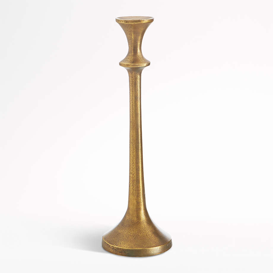 Antiqued Brass Taper Candle Holder – Candlestock