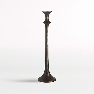 View Emmett Bronze Taper Candle Holder 14.5" details