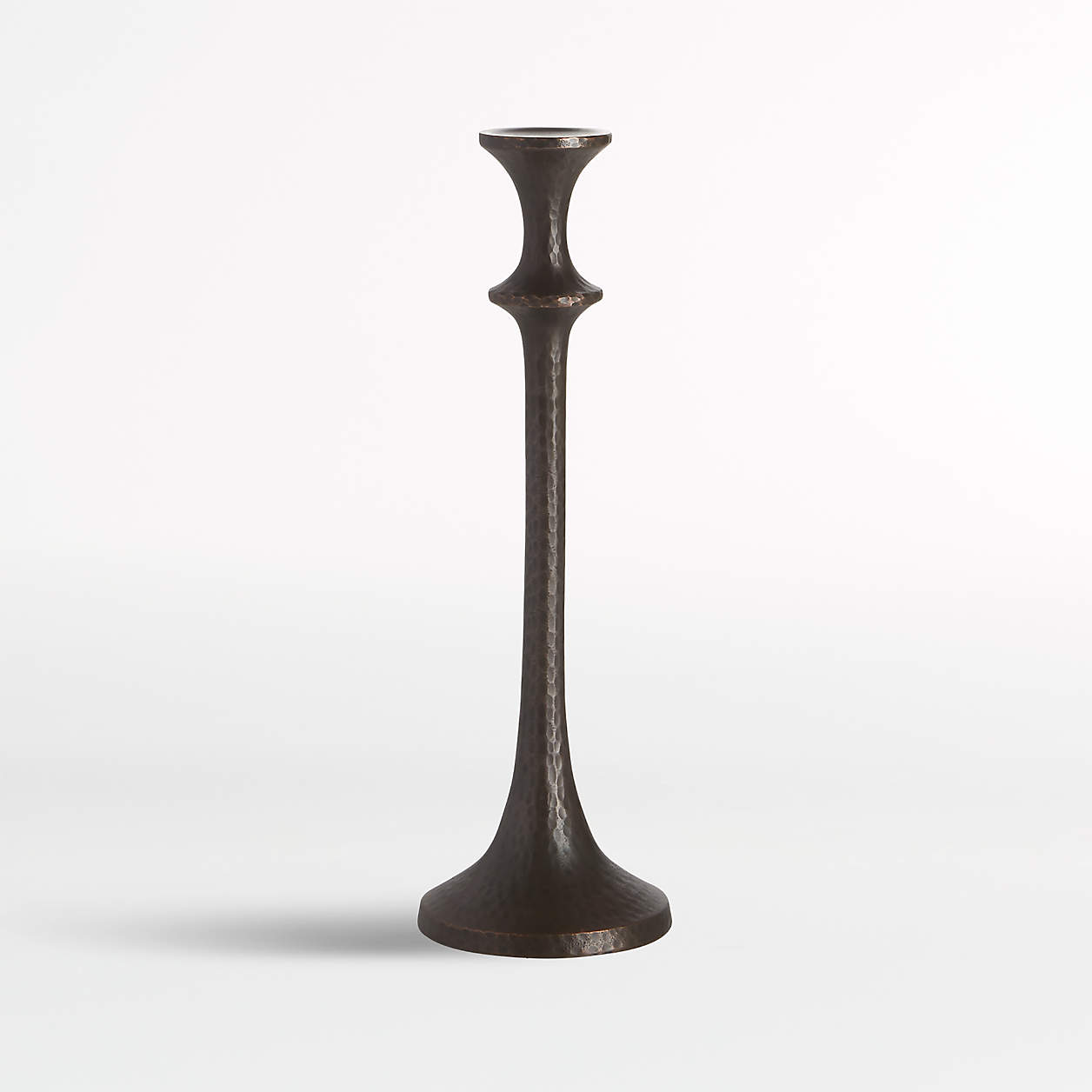 Emmett Bronze Taper Candle Holder 12" + Reviews Crate & Barrel