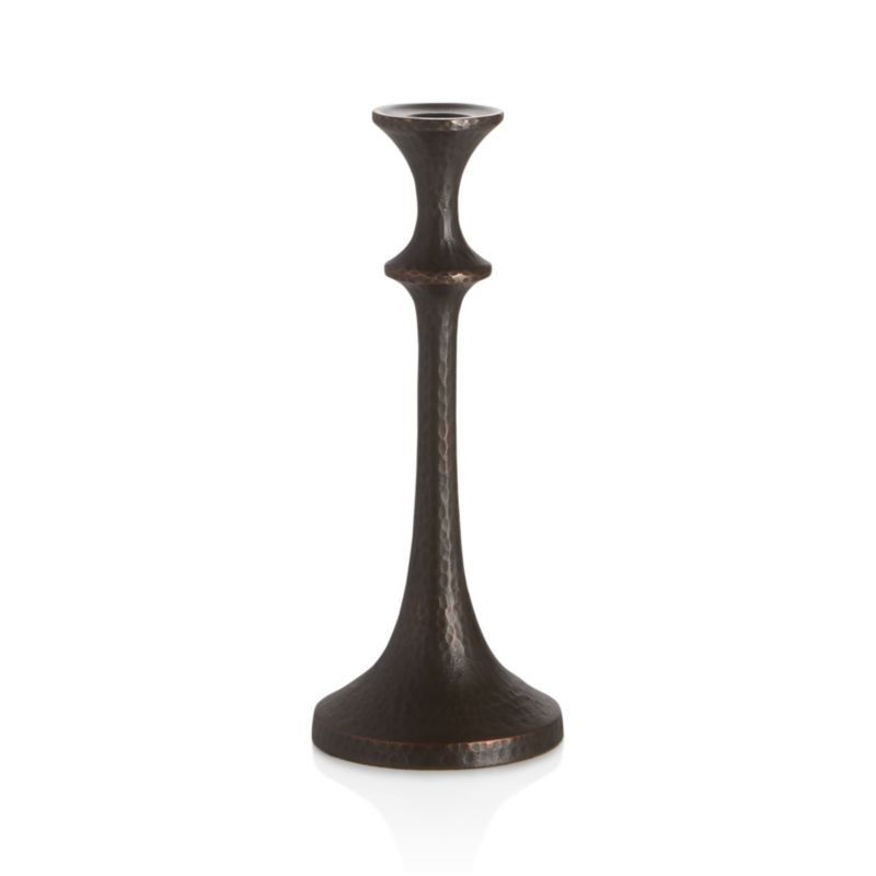 Emmett Bronze Taper Candle Holder 9.25"