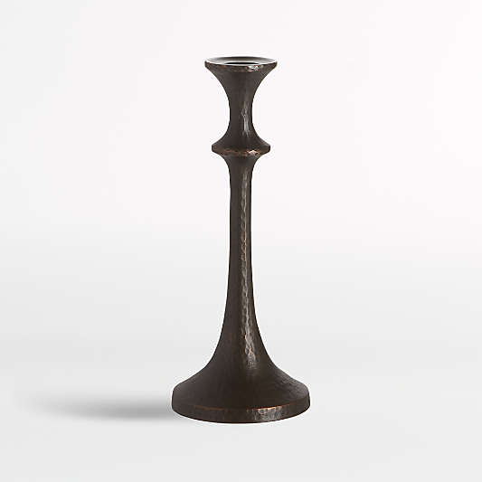 Emmett Bronze Taper Candle Holder 9.25"