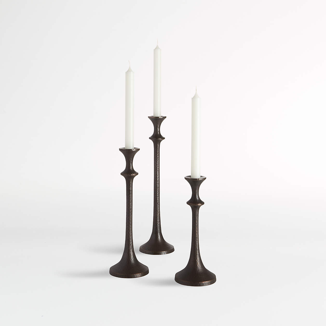 Emmett Bronze Taper Candle Holders Crate & Barrel Canada