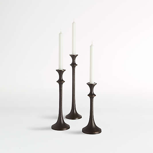 Emmett Bronze Taper Candle Holder 14.5"