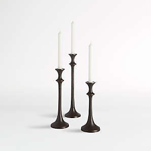 Modern Farmhouse Fall Home Decorations Candle Holder for Living Room & Dining Table…… Black Taper Candle Holders for Candlesticks DEVI Candlestick Holders 3pcs 