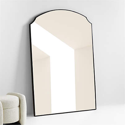 Emmy Black Floor Mirror 48.25"x72"