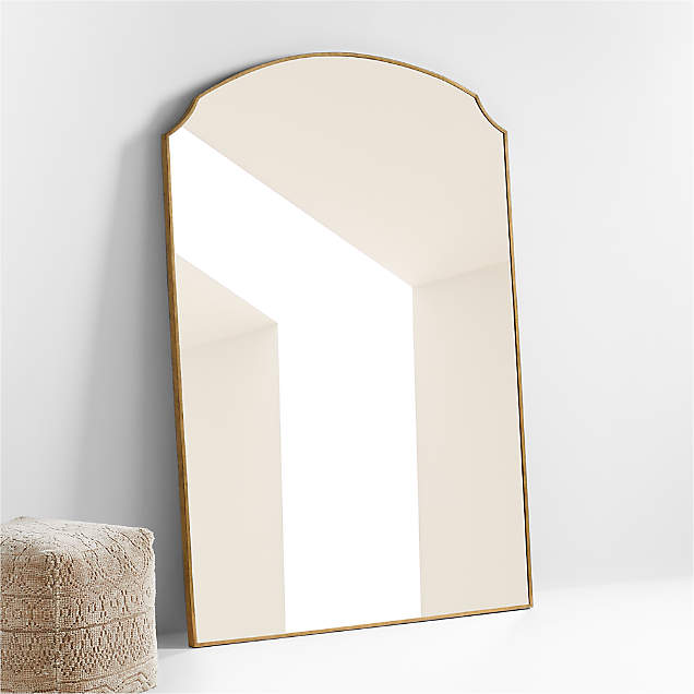 Edge Brass Arch Floor Mirror + Reviews Crate & Barrel Canada