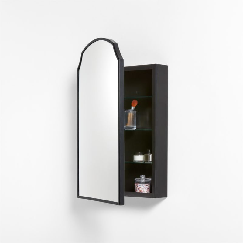 Emmy Black Metal Medcine Cabinet Bathroom Medicine Cabinet 36.25"x24.5" - image 3 of 5