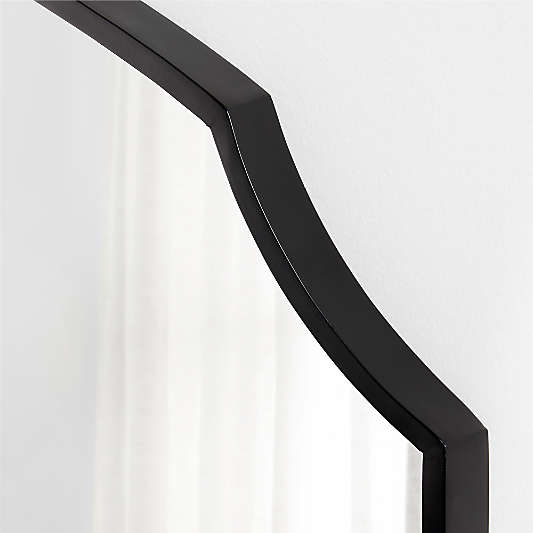 Emmy Black Wall Mirror 36"x40"