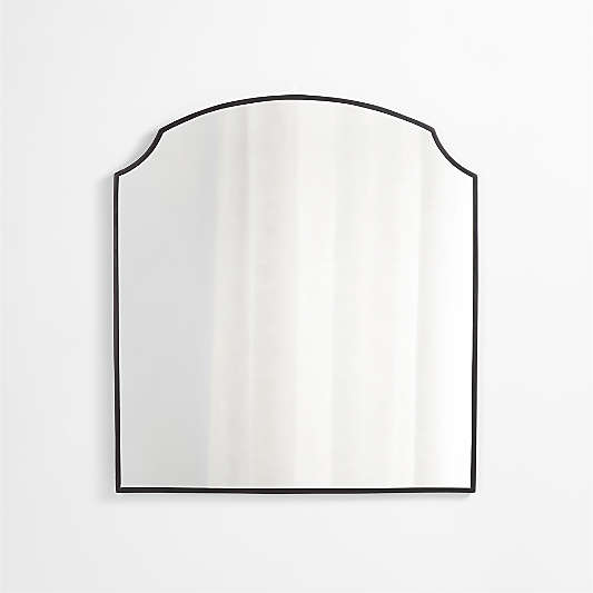 Emmy Black Wall Mirror 36"x40"