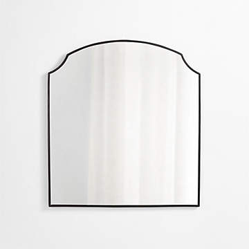 SET OF 4 CRATE & BARREL DUBOIS SQUARE MIRRORS #187597