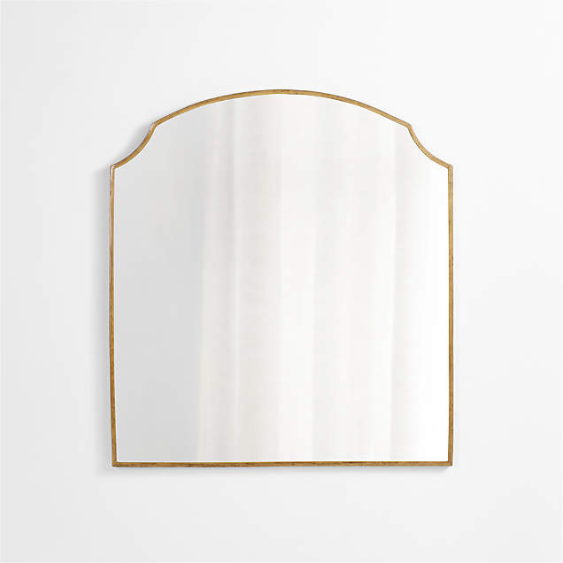 Edge Brass Minimalist Mirror + Reviews Crate & Barrel Canada