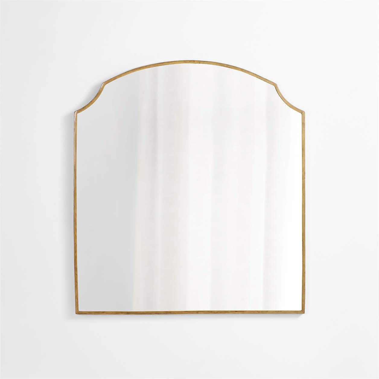 Emmy Brass Wall Mirror + Reviews Crate & Barrel