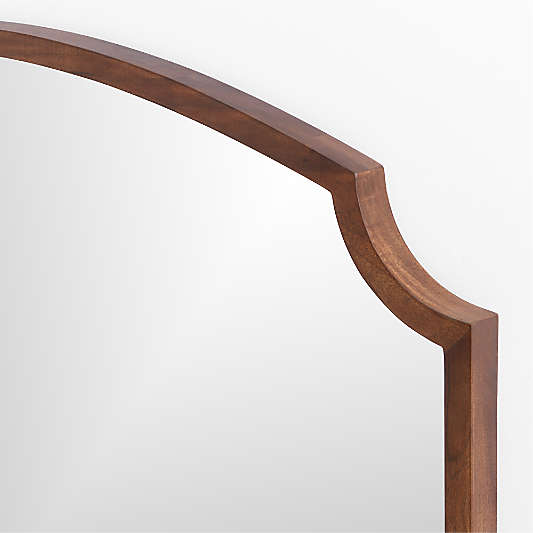 Emmy Wide Wood Floor Mirror 48"x72"