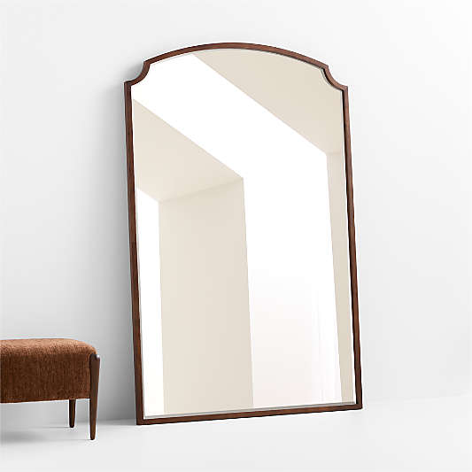 Emmy Wide Wood Floor Mirror 48"x72"