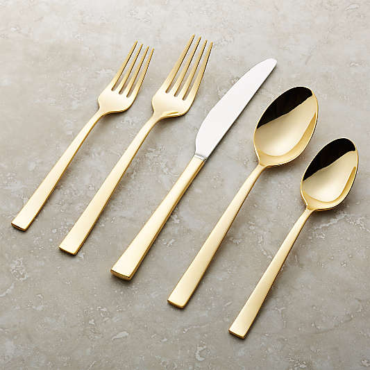 Ellenore Gold 20-Piece Flatware Set