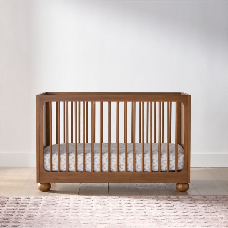 Emery Walnut Wood Convertible Crib - image 1 of 6