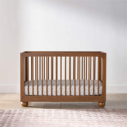 Emery Walnut Wood Convertible Crib