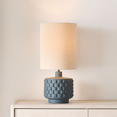 View Eino Blue Ceramic Table Lamp 26.5" details