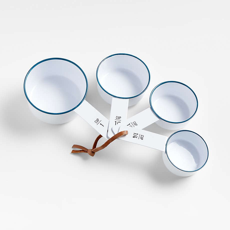 Ena White Enamel Measuring Cups