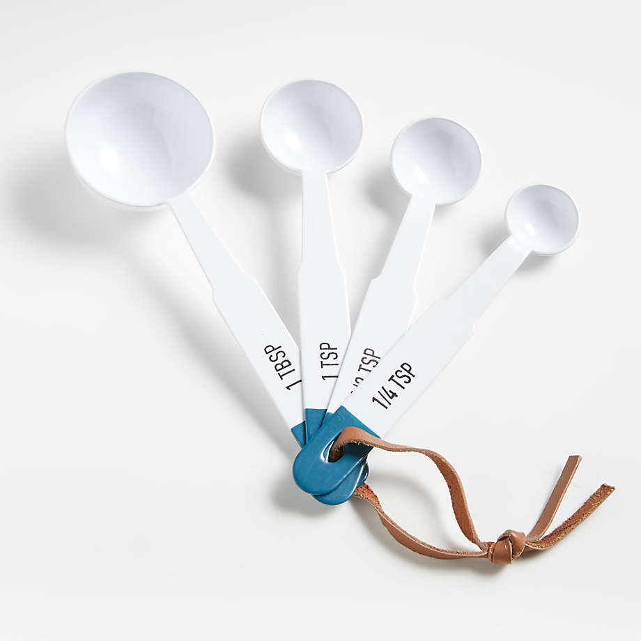 Ena White Enamel Measuring Spoons