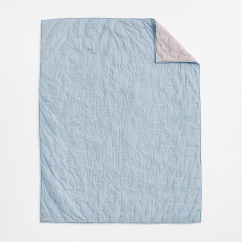 Enchanted Dreams Embroidered 100% Organic Cotton Voile Kids Twin Quilt - image 3 of 6