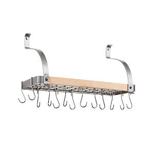 Small Grey Ceiling Pot Rack in Pot Racks, Crate and Barrel