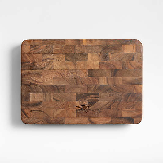 NFL New England Patriots Rectangular End Grain Cutting Board