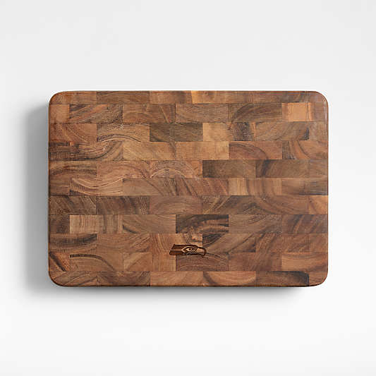 NFL Seattle Seahawks Rectangular End Grain Cutting Board