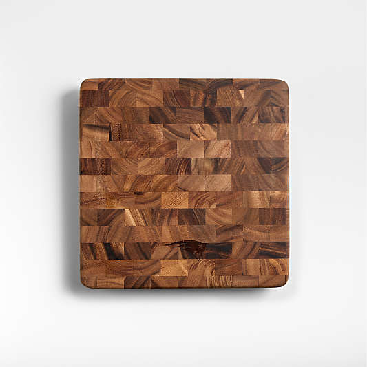 NFL New England Patriots Square End Grain Cutting Board