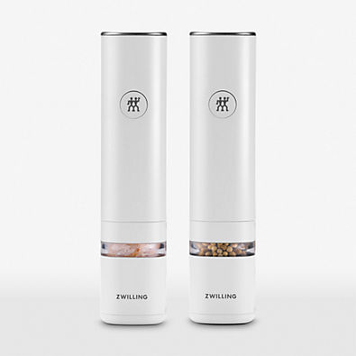 View Zwilling Enfinigy White Salt & Pepper Mill Set details