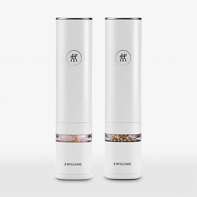 Zwilling Enfinigy White Salt & Pepper Mill Set