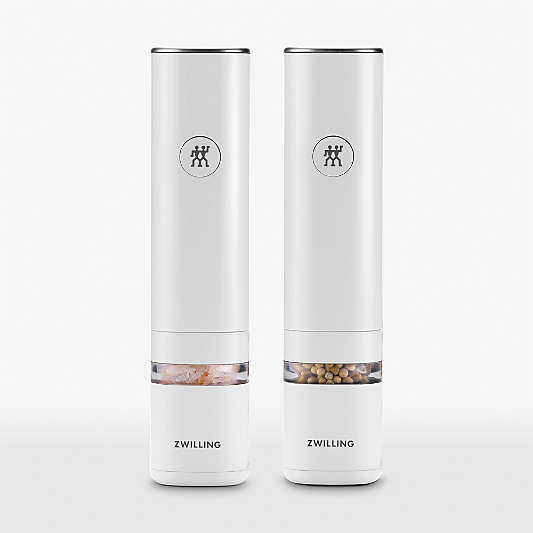 Zwilling Enfinigy White Salt & Pepper Mill Set