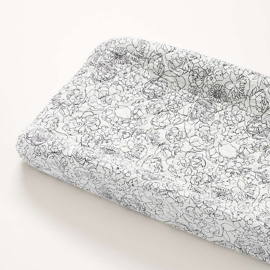Modern English Garden Organic Baby Changing Pad Cover + Reviews | Crate ...