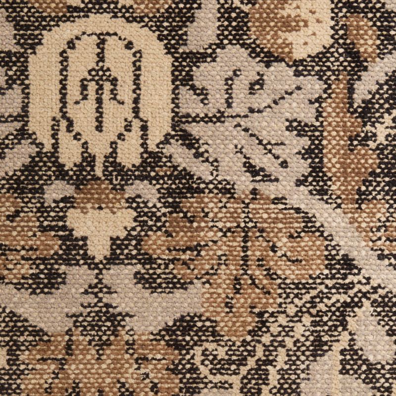 Ennis Performance Traditional Handknotted Deep Brown Runner Rug 2'10"x9' - image 2 of 3