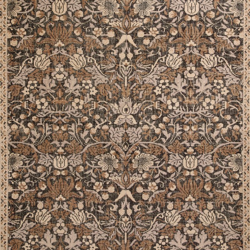 Ennis Performance Traditional Handknotted Deep Brown Area Rug 9'x12' - image 3 of 5